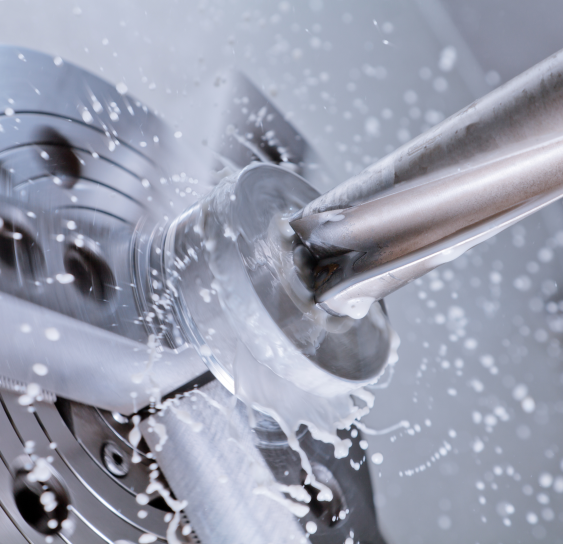 Part being machined